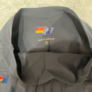 Aviator nation grey and black leggings